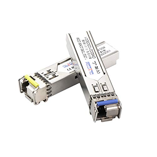 1 Paar SFP Bidi Single Fiber Transceiver 1.25G 1310nm/1550nm SMF LC Anschluss bis zu 20km für offene Schalter von OLYCOM