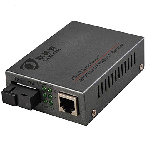 Fast Ethernet Media Konverter, 10/100 m, bidirektional, Single-Mode SC Faser, SC auf RJ45 grau grau SM, SC,40km von OLYCOM