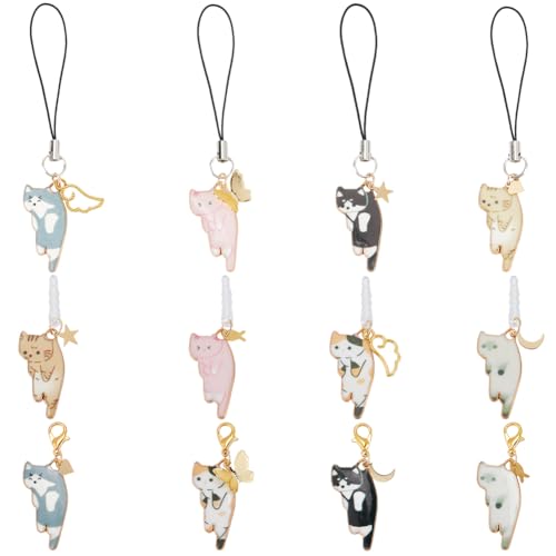 OLYCRAFT 12 Stück 3 Stile Handy Charm Sets 42-90mm Lang Staubdicht Ohrhörer Stecker Mit Katzenanhängern Aus Emaille Kopfhöreranschluss Staubschutzstecker Charm Handygurte Aus Emaille OLYCRAFT 12 Stück 3 Stile Handy Charm Sets 42-90mm Lang Staubdicht Ohrhörer Stecker Mit Katzenanhängern Aus Emaille Kopfhöreranschluss Staubschutzstecker Charm Handygurte Aus Emaille von OLYCRAFT