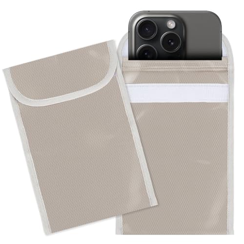 OLYCRAFT 2 Stück EMF Blockierungsschutzhüllen Für Mobiltelefone 17.8x11.9cm Signalblockierungstaschen Schutz Telefonhülle 3mm Dicke EMF Blockierende Telefonhülle Für Mobiltelefons von OLYCRAFT