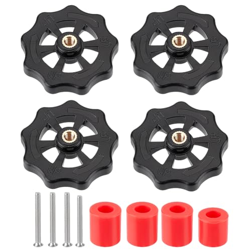 OLYCRAFT Verbessertes Ender 3 Schraubenset Rote Heizbett Silikon Nivelliersäule Metall Handdreh Nivelliermutter Harzrolle 3D Drucker Zubehörset Für 3D Drucker Heizbett Nivellierung von OLYCRAFT