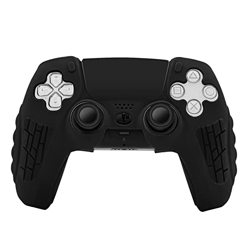 PS5-Controller-Schutzhülle, schweißfest, rutschfest und staubdicht, PS5-Silikon-Controller-Hülle, PS5-Controller-Zubehör für Playstation 5 Controller-Haut (schwarzweiß) von OLYGIVE