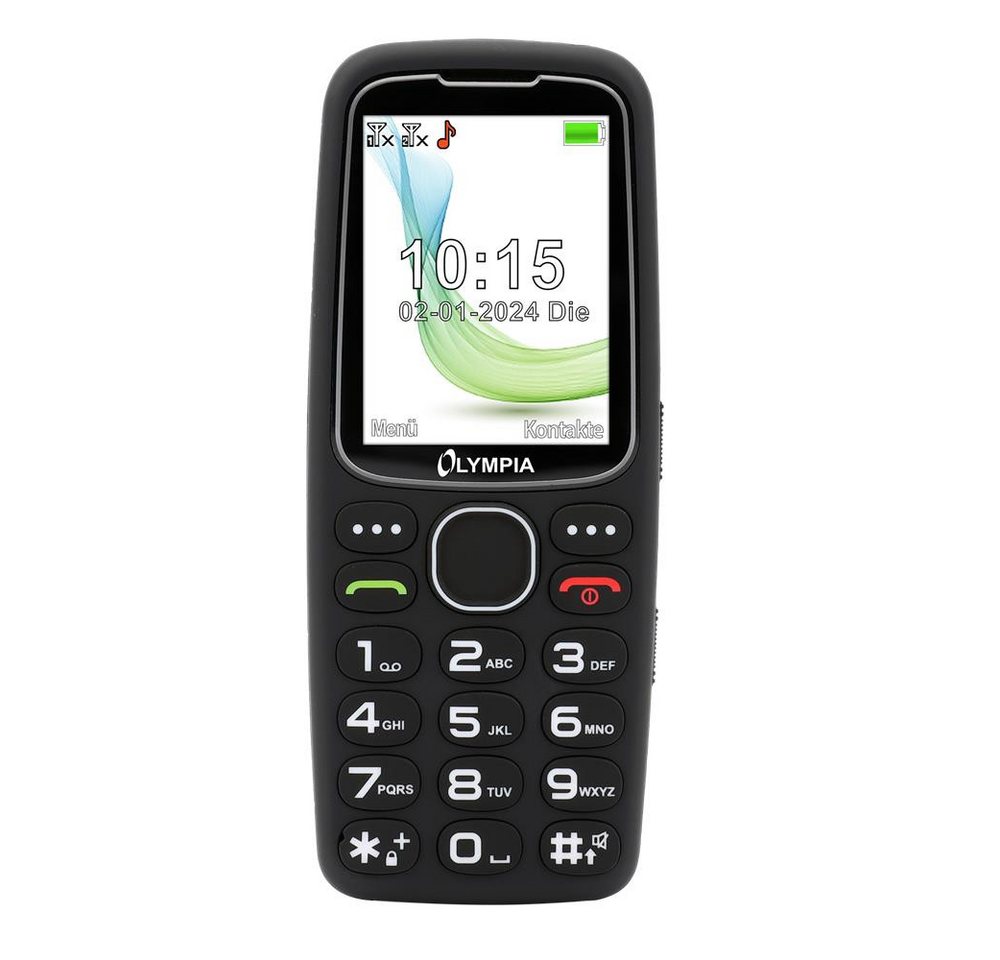 OLYMPIA OFFICE Star Seniorenhandy (Großtasten, Mobiltelefon, Bluetooth, Dual-SIM, schwarz) von OLYMPIA OFFICE