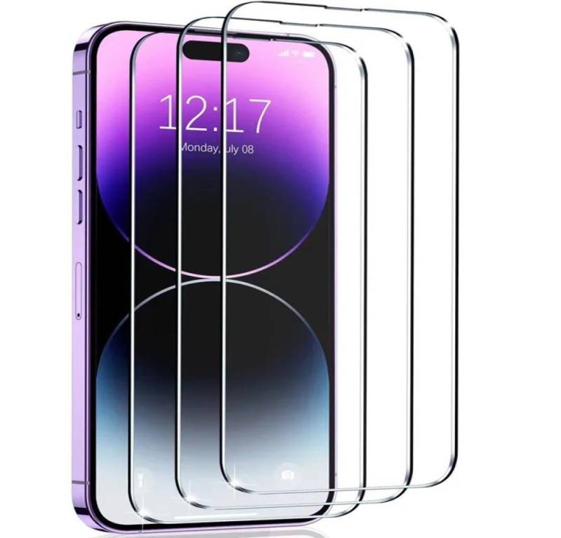 OLi 3 Stück für IPhone 15 Pro Displayschutzglas, 9H Härte Schutzglas für Für iphone 15 Pro, Displayschutzglas, Spar-Set, 3 Stück, Stoßfäste Panzer Schutzglas Kratzfes von OLi