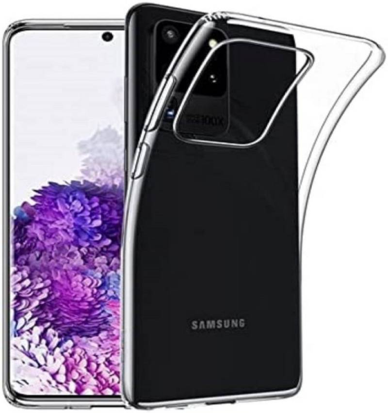 OLi Handyhülle Transparent Silikon Hülle Case für Samsung Galaxy S20 Ultra 6.9 Zoll, Schütz gegen Stoß von OLi