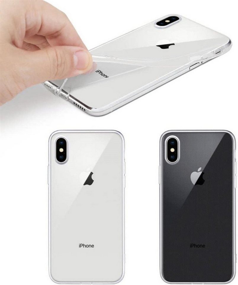 OLi Handyhülle Transparente Silikon Hülle Case für Iphone XS Max 16,5 cm (6,5 Zoll), Stoßfest Anti-Fingerprint Cover Clear von OLi