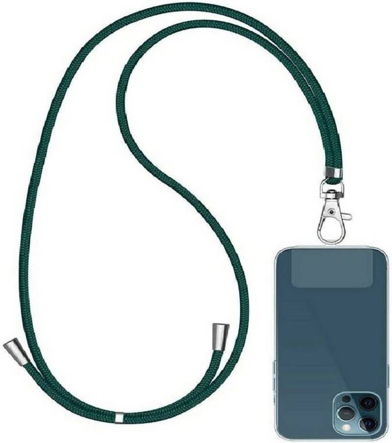 OLi Handykette Universal Umhänge kette Kordel Band Schnur für Alle Handyhülle Schwarz, für Smartphone Stabiles Kordel mit sicheres Halterung von OLi