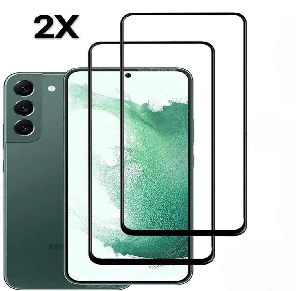 OLi Schutzfolie 2X 9D mit Ränder Displayschutzglas Kompatibel Samsung Galaxy S24 Plus, (Spar-Set, 2-St), Stoßfeste Panzer Schutz Glass Kratzfest von OLi