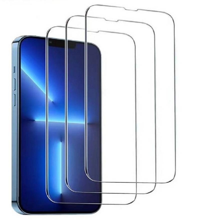 OLi Schutzfolie 3X für IPhone 14 Plus 13 Pro Max Displayschutzgla Einfaches Anbringen, (Spar Set, 3-St), Schutzglas / Panzer Glas von OLi