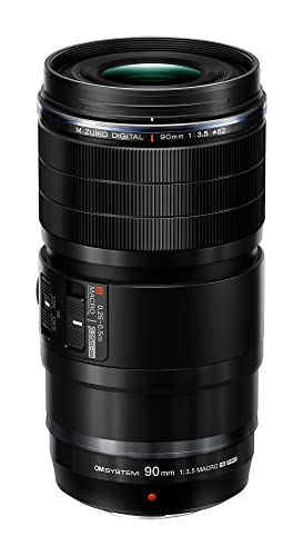 M.Zuiko Digital ED 90mm F3.5 Makro IS PRO Tele-Makro-Objektiv, wasserfestes Micro-Four-Thirds-Objektiv für besonders hohe Makrovergrößerung, kompatibel mit Olympus, OM SYSTEM und Panasonic MFT Kameras von OM SYSTEM