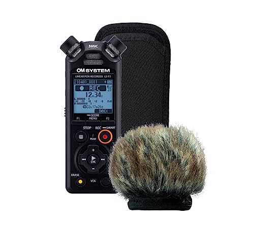 OM SYSTEM LS-P5 Windschutz, Outdoor Kit - Hi-Res Audiorekorder mit TRESMIC II 3-Mikrofonsystem inklusive Windschutz, Softcase, Micro-USB-Kabel, wiederaufladbare Akkus OM SYSTEM LS-P5 Windschutz, Outdoor Kit - Hi-Res Audiorekorder mit TRESMIC II 3-Mikrofonsystem inklusive Windschutz, Softcase, Micro-USB-Kabel, wiederaufladbare Akkus von OM SYSTEM