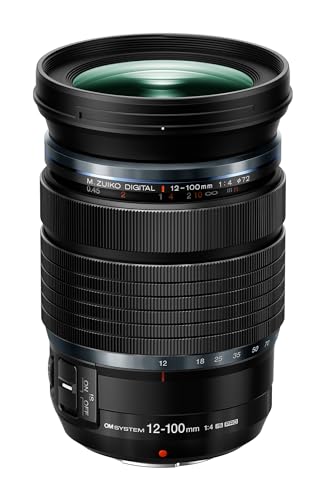 OM SYSTEM M. Zuiko Digital ED 12-100mm F4 is Pro Objektiv, geeignet für alle MFT-Kameras (Olympus OM-D & Pen Modelle, Panasonic G-Serie), schwarz von OM SYSTEM