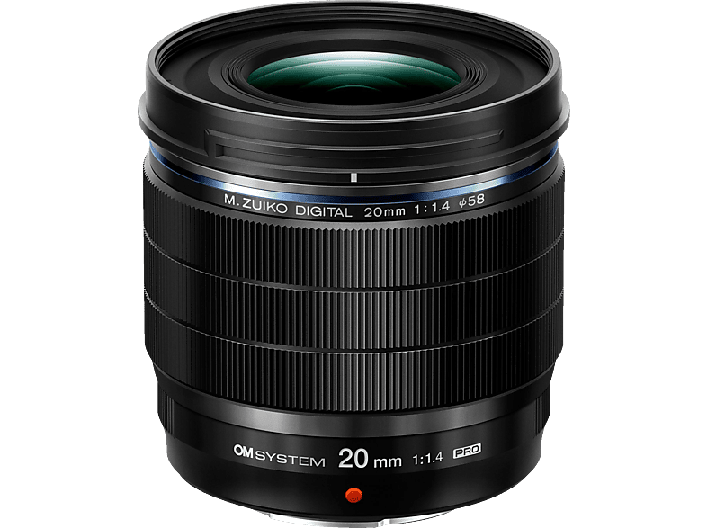 OM SYSTEM M.Zuiko 20 mm - f./1.4 ED (Objektiv für Micro-Four-Thirds, Schwarz) von OM SYSTEM