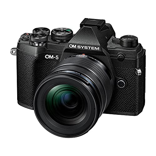 OM SYSTEM OM-5 Micro Four Thirds Systemkamera inkl. M.Zuiko Digital ED 12–45 mm PRO Objektiv, 20 MP Live MOS-Sensor, optimierte 5-Achsen-Bildstabilisierung, IP53, Schwarz/Schwarz OM SYSTEM OM-5 Micro Four Thirds Systemkamera inkl. M.Zuiko Digital ED 12–45 mm PRO Objektiv, 20 MP Live MOS-Sensor, optimierte 5-Achsen-Bildstabilisierung, IP53, Schwarz/Schwarz von OM SYSTEM