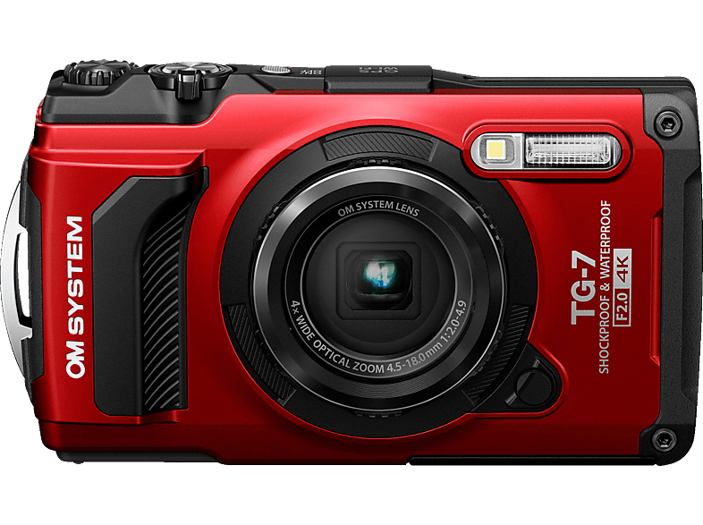 OM SYSTEM Tough TG-7 Digitalkamera Rot, 4.5-18 mm opt. Zoom, 3.0 Zoll, WLAN OM SYSTEM Tough TG-7 Digitalkamera Rot, 4.5-18 mm opt. Zoom, 3.0 Zoll, WLAN von OM SYSTEM