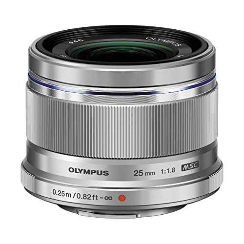 OM System Olympus M.Zuiko Digital 25 mm F1.8 Silber für Micro Four Thirds Systemkamera, kompaktes Design, schönes Bokeh, hell von OM SYSTEM
