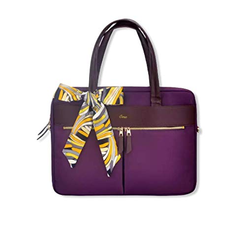 Oma Laptop Tasche, modisches Design für jeden Anlass. Multifunktional zu einer Handtasche, Schultertasche, Messenger, und Laptop Tasche Sleeve (38,1–39,1 cm) violett violett 39,12 cm von OMA