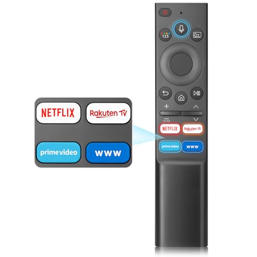 Sprachersatz für Samsung-Smart-TV-Fernbedienung, Neueste aufgerüstete Samsung Fernbedienung mit Sprachfunktion mit Tastenkombination Sprachersatz für Samsung-Smart-TV-Fernbedienung, Neueste aufgerüstete Samsung Fernbedienung mit Sprachfunktion mit Tastenkombination von OMAIC