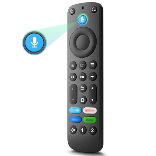 Sprachfernbedienung Ersatz für AMZ Smart Streaming Media Geräte, für AMZ TV Stick(2nd Gen/3rd Gen/Lite/4K Max)/für AMZ TV Cube(1st＆2nd＆3rd Gen) von OMAIC