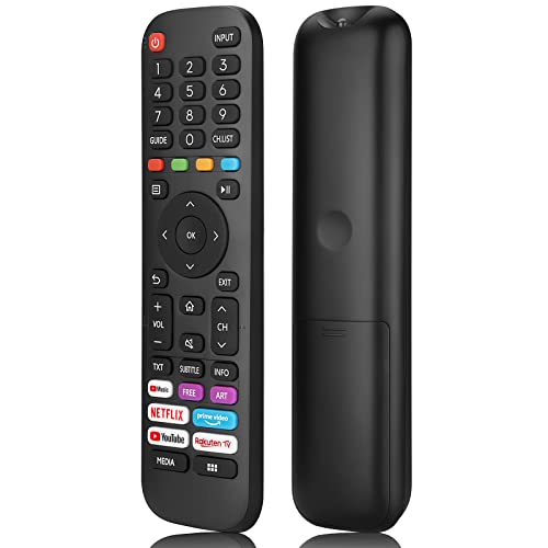 Universeller Ersatz für Hisense-VIDAA-TV-Fernbedienung, Neue verbesserte Infrarot-Fernbedienung von Hisense EN2G30H/EN2A30, mit Netflix, Prime Video, YouTube, Rakuten TV-Tasten Universeller Ersatz für Hisense-VIDAA-TV-Fernbedienung, Neue verbesserte Infrarot-Fernbedienung von Hisense EN2G30H/EN2A30, mit Netflix, Prime Video, YouTube, Rakuten TV-Tasten von OMAIC