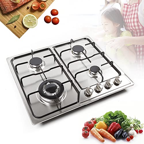 23 Inch Gaskochfeld 4 Flammig Gas Stove Einbau Gas Herd mit Automatischem Flammenschutz Gasherd Edelstahl Gaskocher Gas Kochfeld für Erdgas & Propangas 23 Inch Gaskochfeld 4 Flammig Gas Stove Einbau Gas Herd mit Automatischem Flammenschutz Gasherd Edelstahl Gaskocher Gas Kochfeld für Erdgas & Propangas von OMGGYER