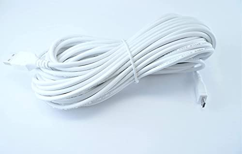 OMNIHIL Weißes Hochgeschwindigkeits-USB-2.0-Kabel, 9,2 m, kompatibel mit Geeni Scope Kamera-Modell: GN-CW037 von OMNIHIL