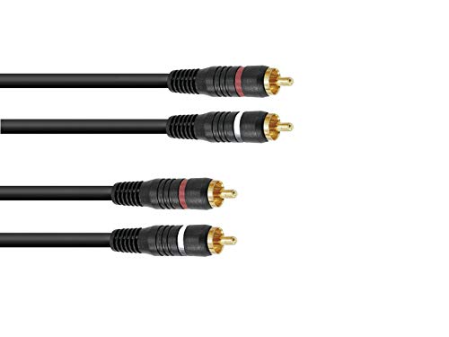 OMNITRONIC Cinch Kabel 2x2 0,3m OMNITRONIC Cinch Kabel 2x2 0,3m von OMNITRONIC