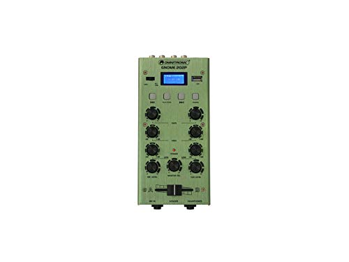 OMNITRONIC GNOME-202P Mini-Mixer grün | 2-Kanal-DJ-Mixer mit Bluetooth und MP3-Player im Miniaturformat | Regelbarer Mikrofoneingang/Kopfhörerausgang über 6,3-mm-Klinke OMNITRONIC GNOME-202P Mini-Mixer grün | 2-Kanal-DJ-Mixer mit Bluetooth und MP3-Player im Miniaturformat | Regelbarer Mikrofoneingang/Kopfhörerausgang über 6,3-mm-Klinke von OMNITRONIC