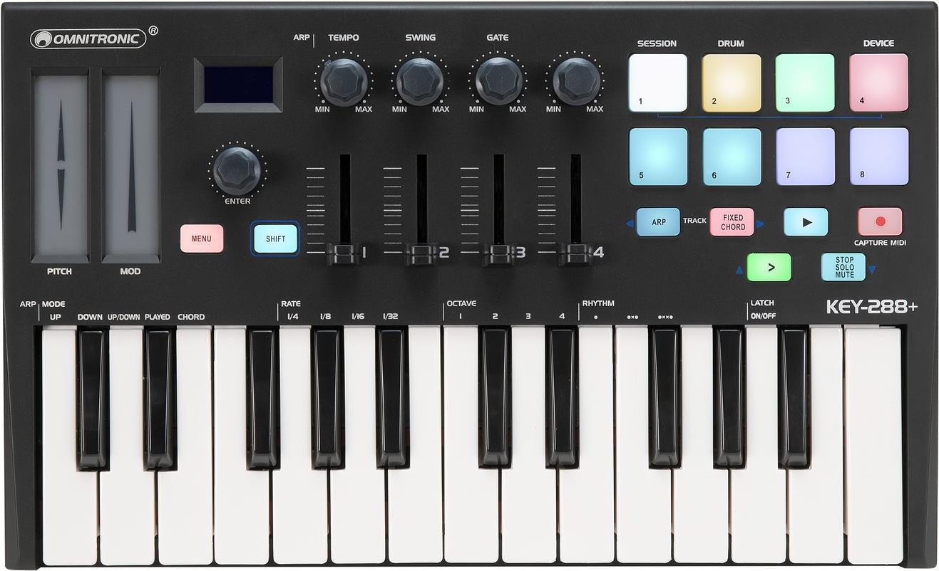 OMNITRONIC KEY-288+ MIDI-Controller (11045081) von OMNITRONIC