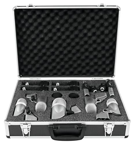 OMNITRONIC MIC 77-7LMH Schlagzeug-Mikrofonset | 7-teiliges Mikrofon-Komplettset für Drumsets OMNITRONIC MIC 77-7LMH Schlagzeug-Mikrofonset | 7-teiliges Mikrofon-Komplettset für Drumsets von OMNITRONIC