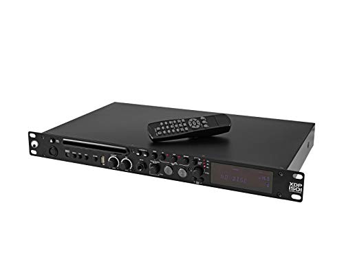 OMNITRONIC XDP-1501 CD-/MP3-Player | 1 HE flacher CD-/MP3-Player mit USB-Port, Mikrofon-Eingang und Fernbedienung OMNITRONIC XDP-1501 CD-/MP3-Player | 1 HE flacher CD-/MP3-Player mit USB-Port, Mikrofon-Eingang und Fernbedienung von OMNITRONIC