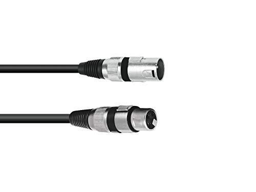 OMNITRONIC XLR Kabel 3pol 10m sw | Audiokabel mit 3-poligen XLR-Verbindern von OMNITRONIC
