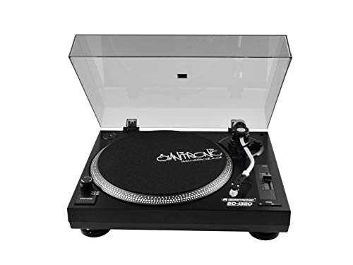 Omnitronic BD-1320 Plattenspieler schwarz | Riemengetriebener DJ-Plattenspieler | Lieferung inkl. Tonabnehmersystem Omnitronic BD-1320 Plattenspieler schwarz | Riemengetriebener DJ-Plattenspieler | Lieferung inkl. Tonabnehmersystem von OMNITRONIC