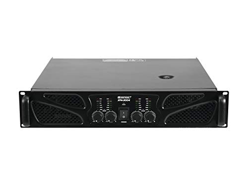 Omnitronic XPA-3004 Endstufe | 4-Kanal-PA-Verstärker mit Limiter, 4 x 750 W / 4 Ohm, 4 x 500 W / 8 Ohm | 3 Betriebsarten einstellbar (Stereo, Parallel oder Brücke) von OMNITRONIC