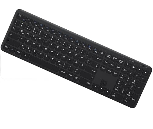 OMOTON Tastatur Kabellos, 2.4GHz Wireless Tastaturen für Windows 11/10/8/7/XP, Kompatibel mit PC, Computer, Notebook von OMOTON
