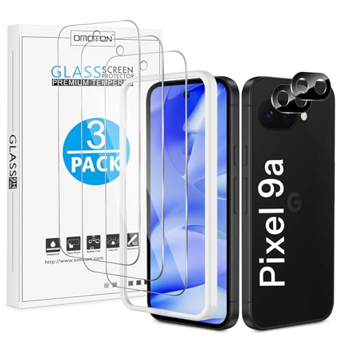 OMOTON 3+2 Stück Schutzfolie für Google Pixel 9a Panzer Schutz Glas mit Kameraschutz und Montage Rahmen, Anti-Kratzer, Bläschenfrei, 9H Härte, HD-Klar, Anti-Fingerabdruck, Anti-Öl OMOTON 3+2 Stück Schutzfolie für Google Pixel 9a Panzer Schutz Glas mit Kameraschutz und Montage Rahmen, Anti-Kratzer, Bläschenfrei, 9H Härte, HD-Klar, Anti-Fingerabdruck, Anti-Öl von OMOTON