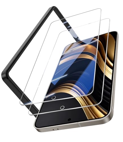 OMOTON für Samsung Galaxy S25 Edge für Panzerglas, [Full Screen] TOP Bruchsicherheit Schutzfolie für S25 Edge mit Rahmen-Installationshilfe, Super Dünn, 3 Stück von OMOTON