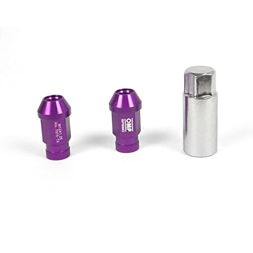 Set TUERCAS Aluminium OMP 7075 LLAVE 19 L:40MM M14X1.25 VIOLETA von OMP