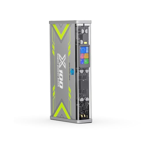 Edge X100 315W 30000mAh Handy Power Bank, PD3.1 Schnelllade Powerbank mit IPS-Display, USB-C & XT30, Multi-Geräte-Ladung, Outdoor Externer Akku für iPhone/iPad/DJI Edge X100 315W 30000mAh Handy Power Bank, PD3.1 Schnelllade Powerbank mit IPS-Display, USB-C & XT30, Multi-Geräte-Ladung, Outdoor Externer Akku für iPhone/iPad/DJI von OMPHOBBY