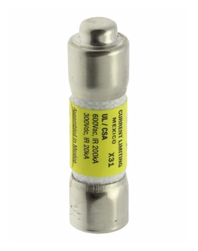 OMTUWORZ Sicherung LP-CC-1, 600 V, 1 A, 10 x 38 mm, Sicherungsklasse CC, Zeitverzögerung, Strombegrenzung (LP-CC-1) von OMTUWORZ