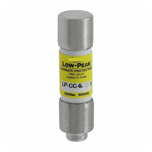 OMTUWORZ Strombegrenzende Sicherung mit Zeitverzögerung, 10,3 x 38 mm, 600 V, 6 A, LP-CC-6 (LP-CC-6 6 A) von OMTUWORZ