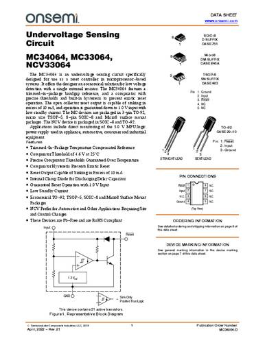 ON Semiconductor MC33064D-5G SMD von ON Semiconductor