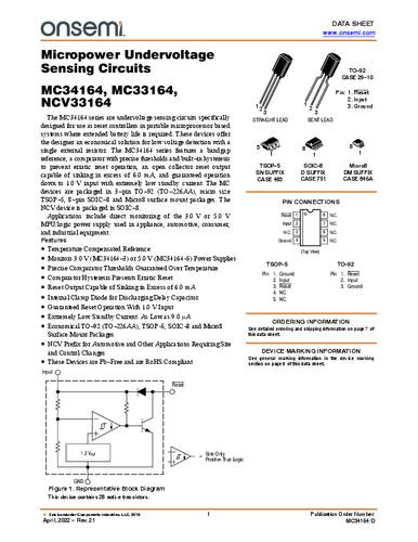 ON Semiconductor MC33164D-3G Spannungsregler - Spezialanwendungen von ON Semiconductor