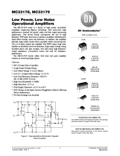 ON Semiconductor MC33178DR2G Linear IC - Operationsverstärker SOIC-8 Tape on Full reel von ON Semiconductor