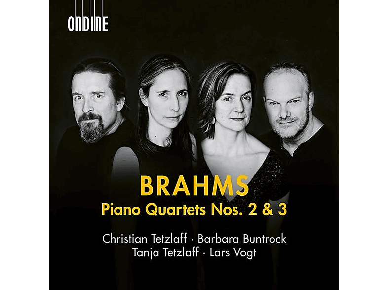 Vogt,Lars/Tetzlaff,Christian/Buntrock,Barbara - Klavierquartette: Nr. 2 in A-Dur And 3 c-Moll (CD) von ONDINE