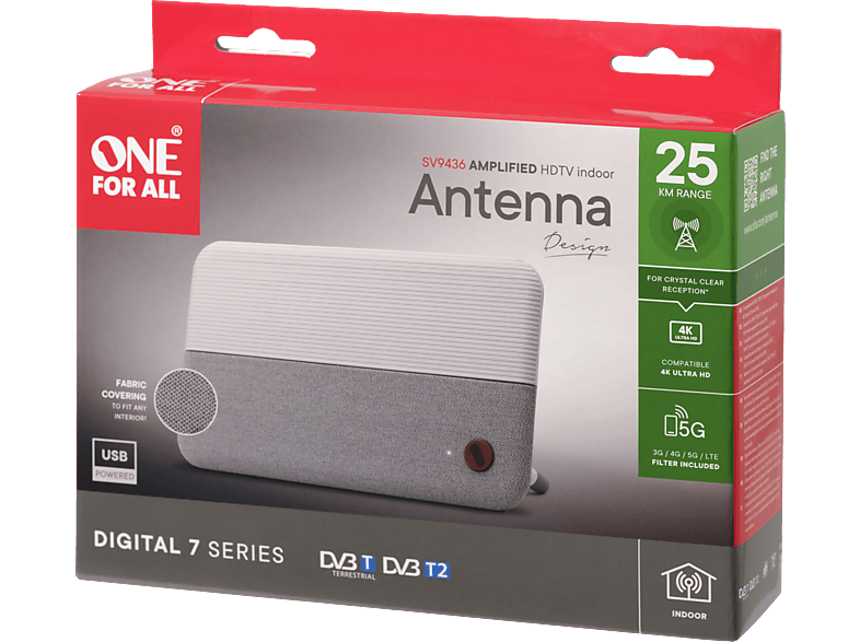 ONE FOR ALL SV9436 (5G) DVB-T2 Zimmerantenne von ONE FOR ALL