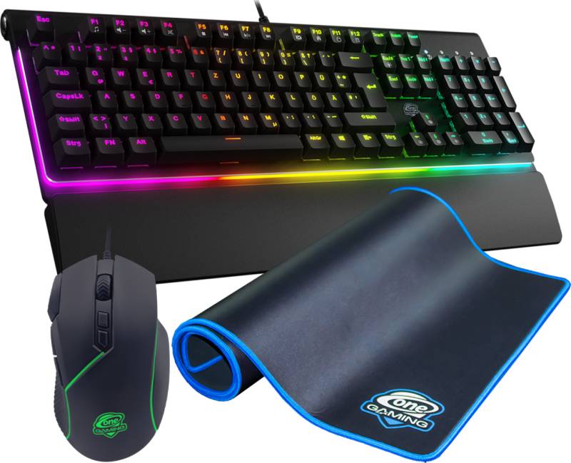 Gaming Zubehör Bundle Advanced inkl. mechanischer Tastatur, Maus und Mauspad  ONE GAMING von ONE GAMING