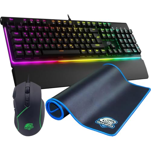 ONE GAMING Advanced Bundle| Gaming Maus | mechanische Gaming Tastatur | Mauspad von ONE GAMING