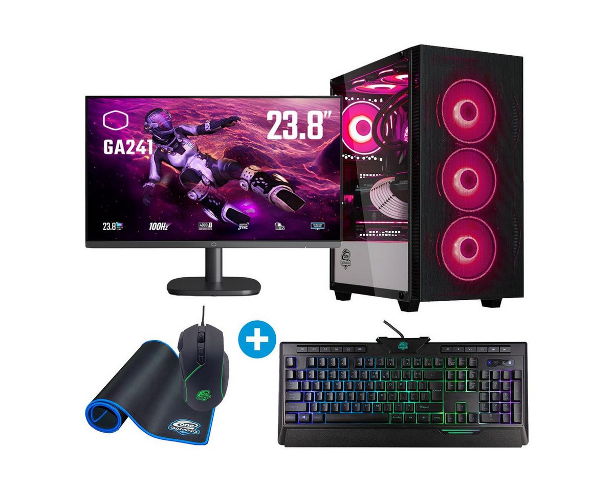 ONE GAMING Gaming Komplett-PC IN44 Gaming-PC (Intel Core i5 12600KF, GeForce RTX 4060 Ti, Luftkühlung) von ONE GAMING