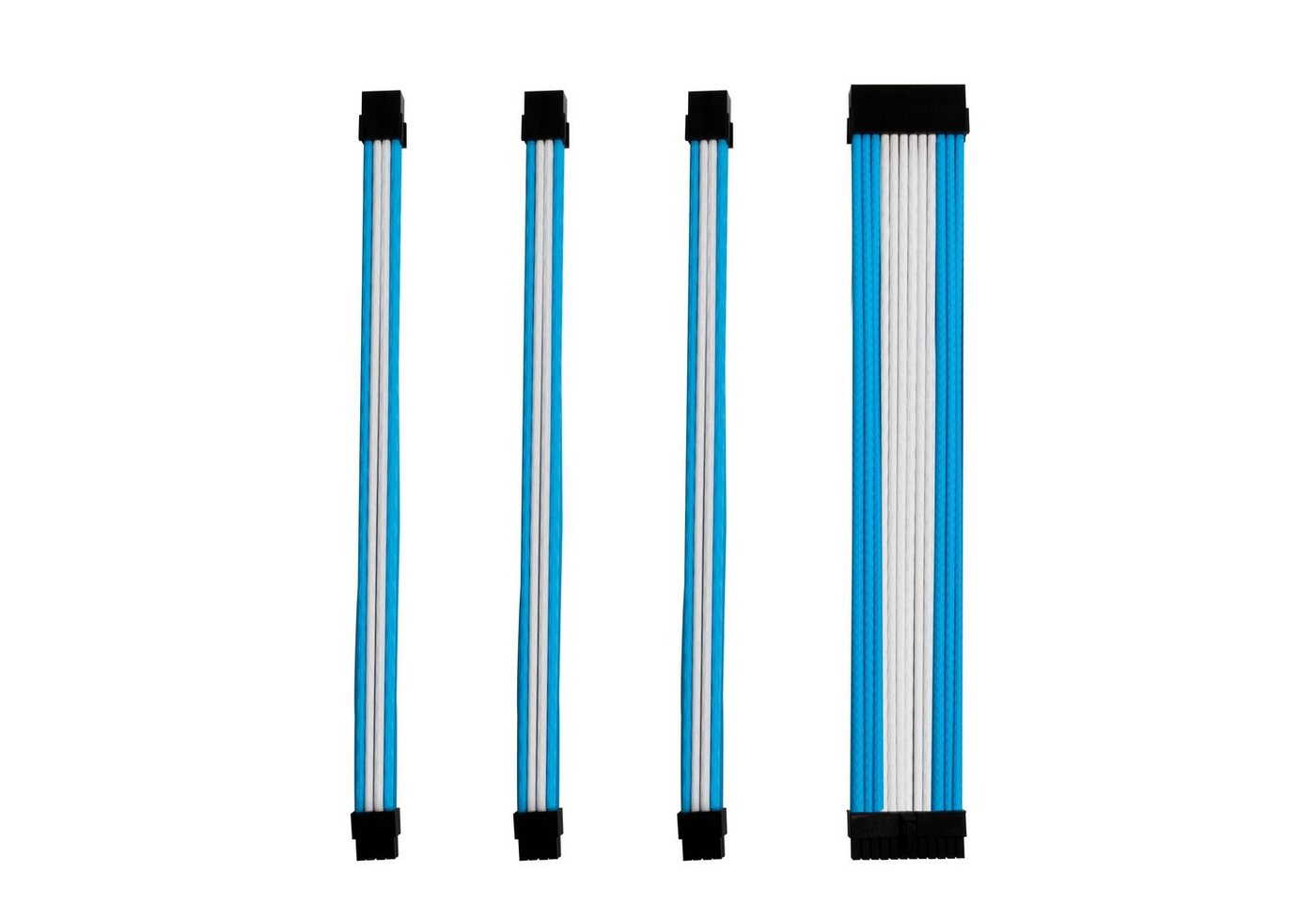 ONE GAMING Kabel-Sleeve-Set - Blau/Weiß - ONE GAMING Computer-Kabel von ONE GAMING